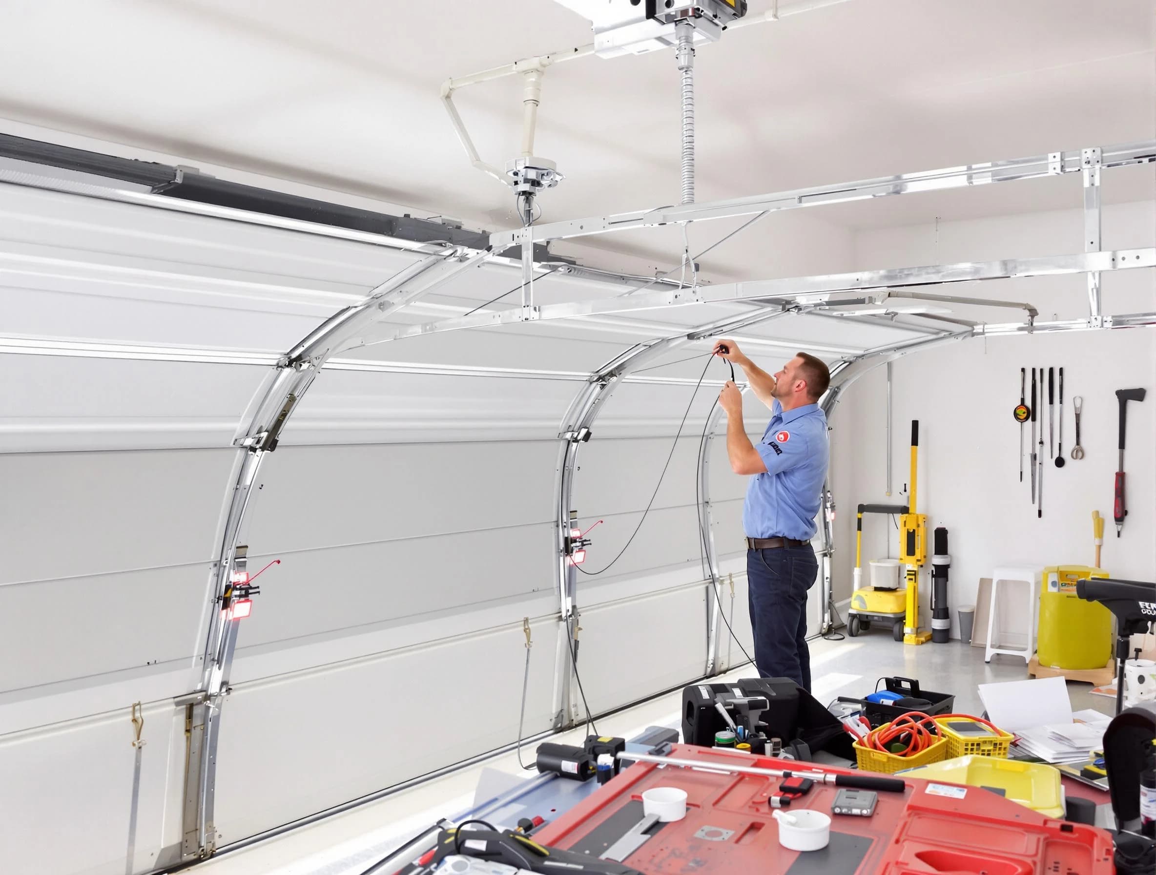 Garage door cable repair service by Roswell Garage Door Repair in Roswell