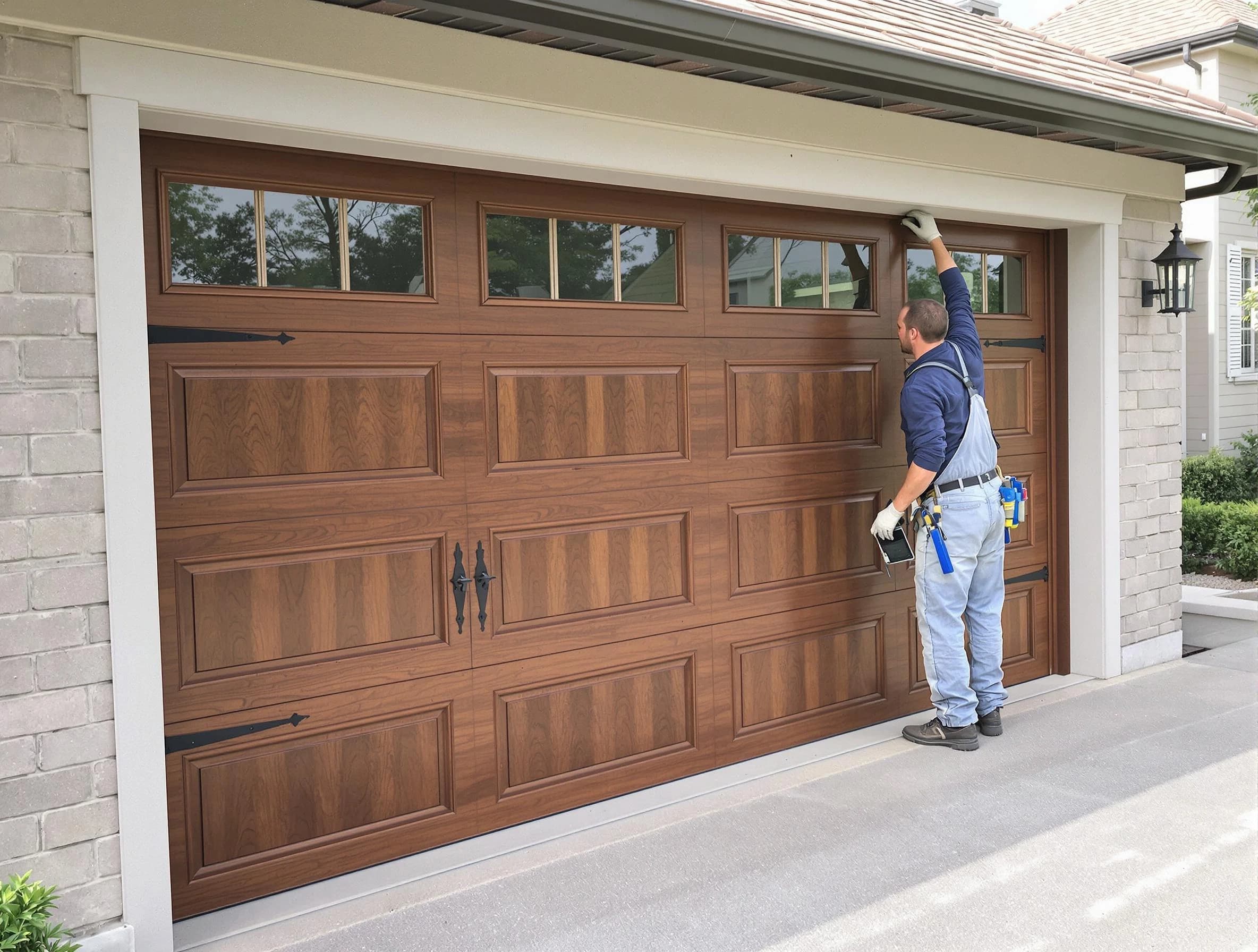 Custom garage door showcase by Roswell Garage Door Repair in Roswell