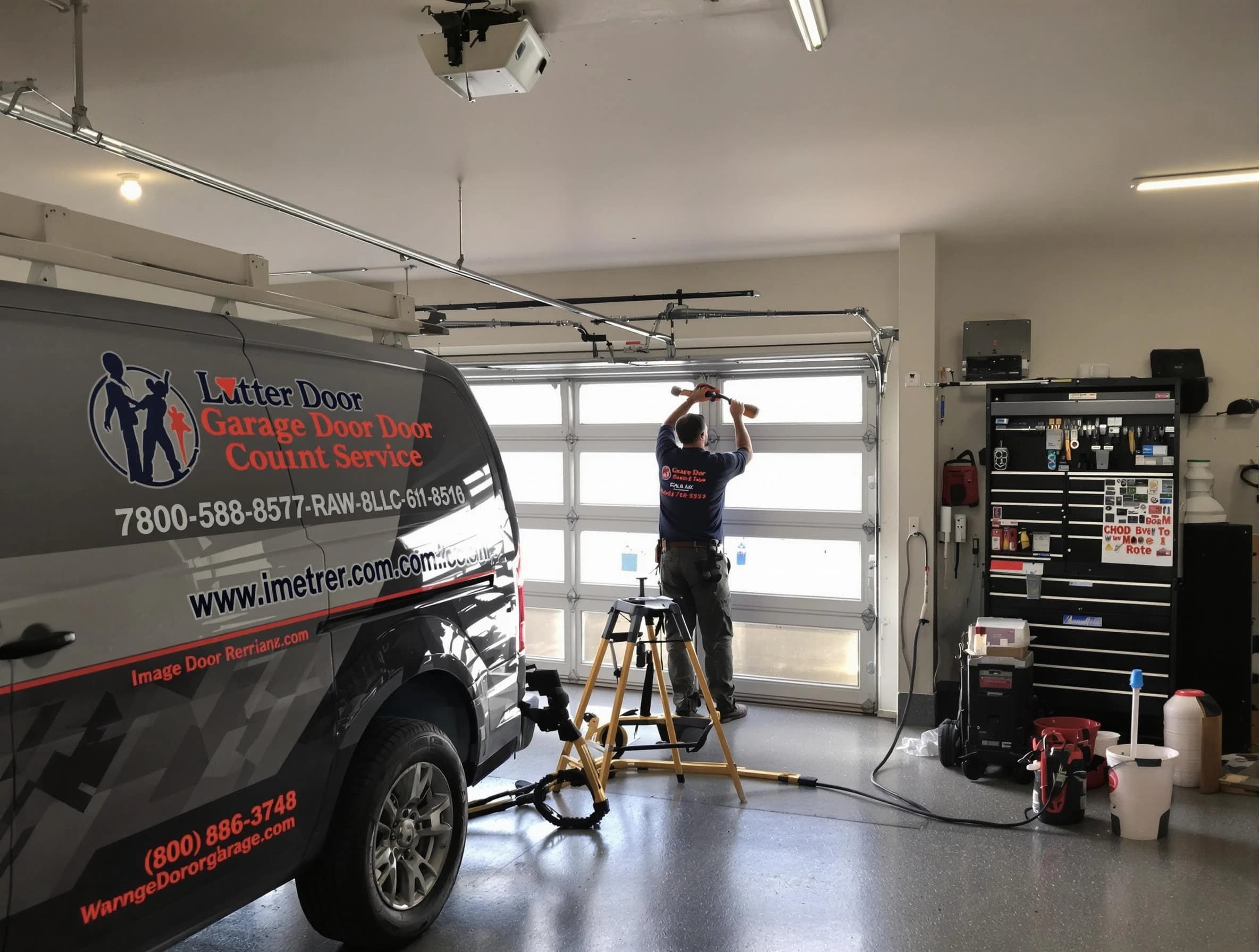 Roswell Garage Door Repair rapid response team performing same-day repair in Roswell