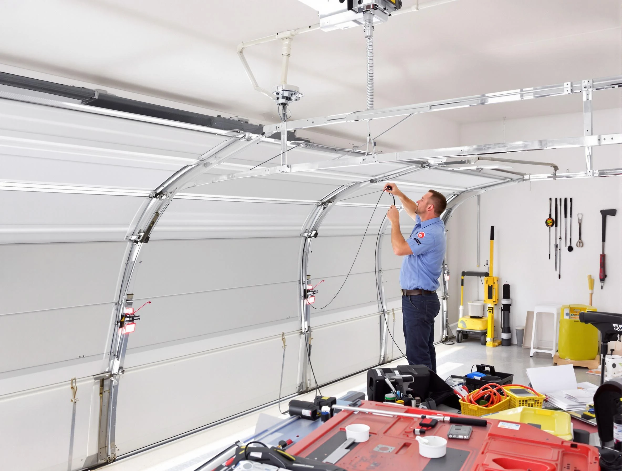 Garage door cable repair service by Roswell Garage Door Repair in Roswell