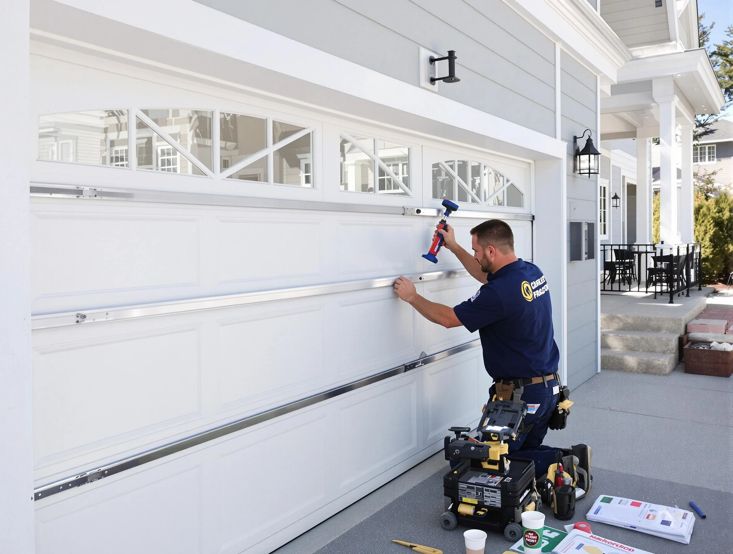 Professional garage door installation by Roswell Garage Door Repair in Roswell