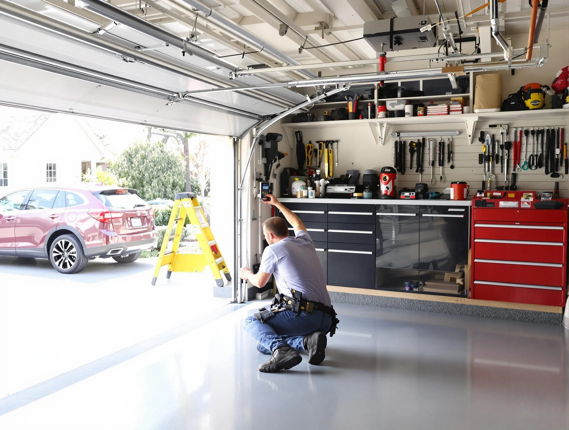 Local garage door repair service by Roswell Garage Door Repair in Roswell