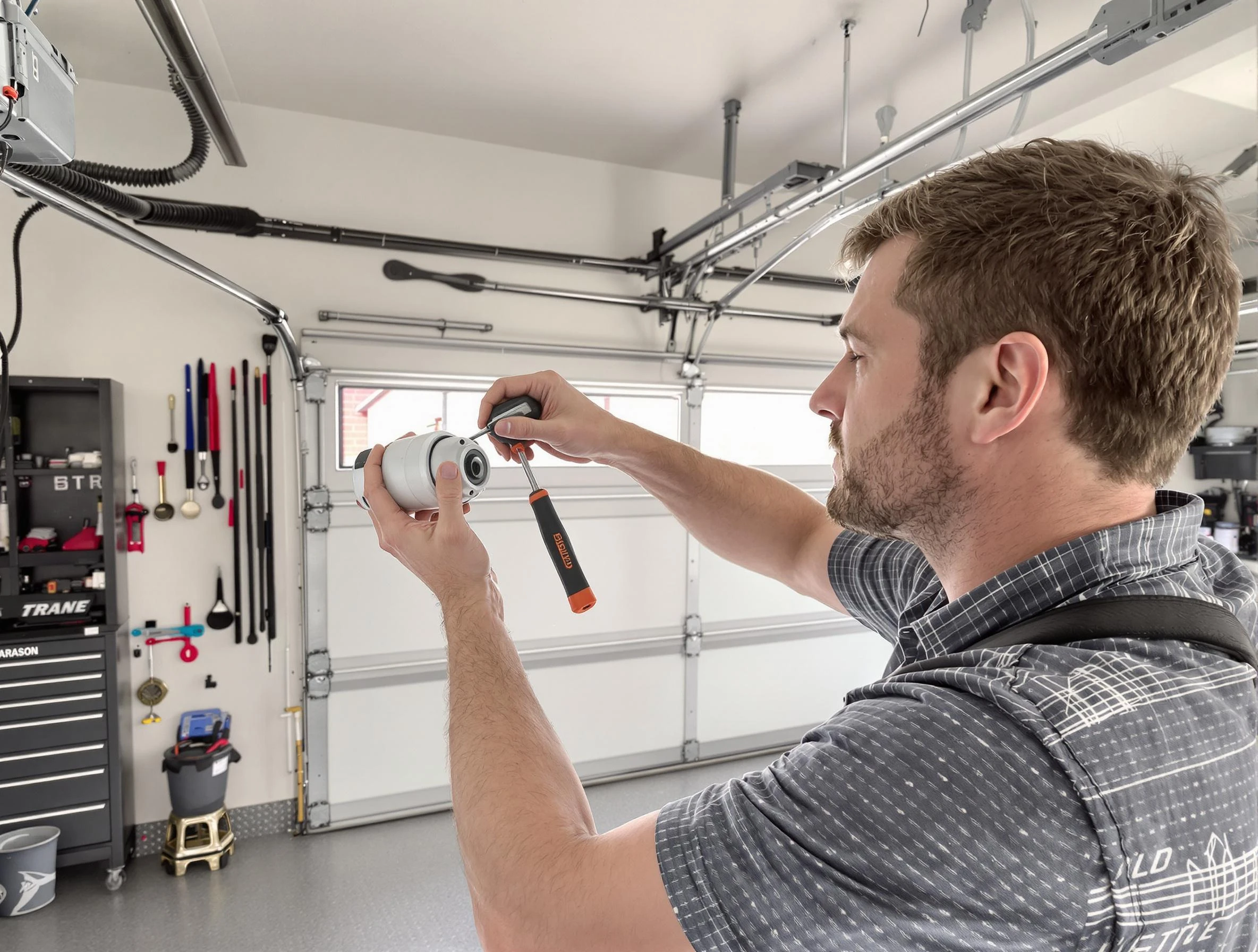 Garage door opener repair service by Roswell Garage Door Repair in Roswell