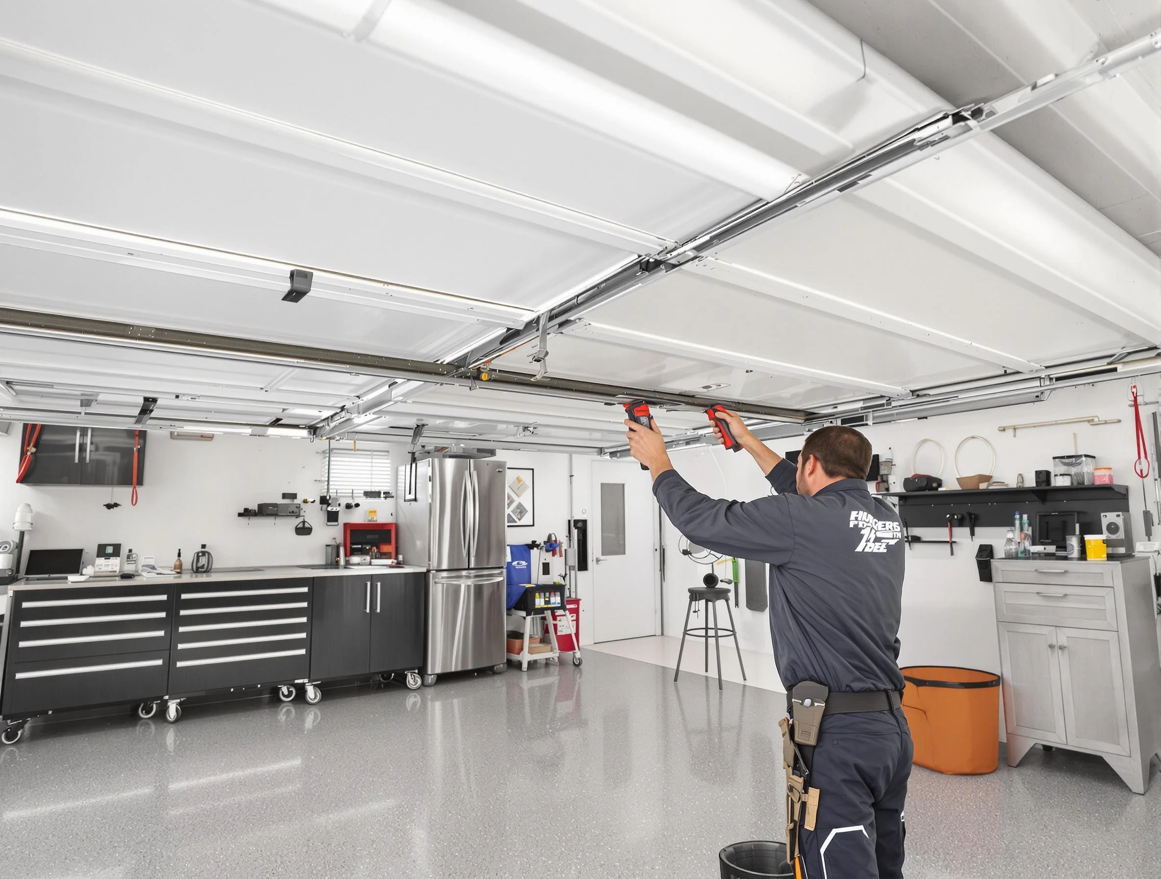 Overhead garage door repair service by Roswell Garage Door Repair in Roswell