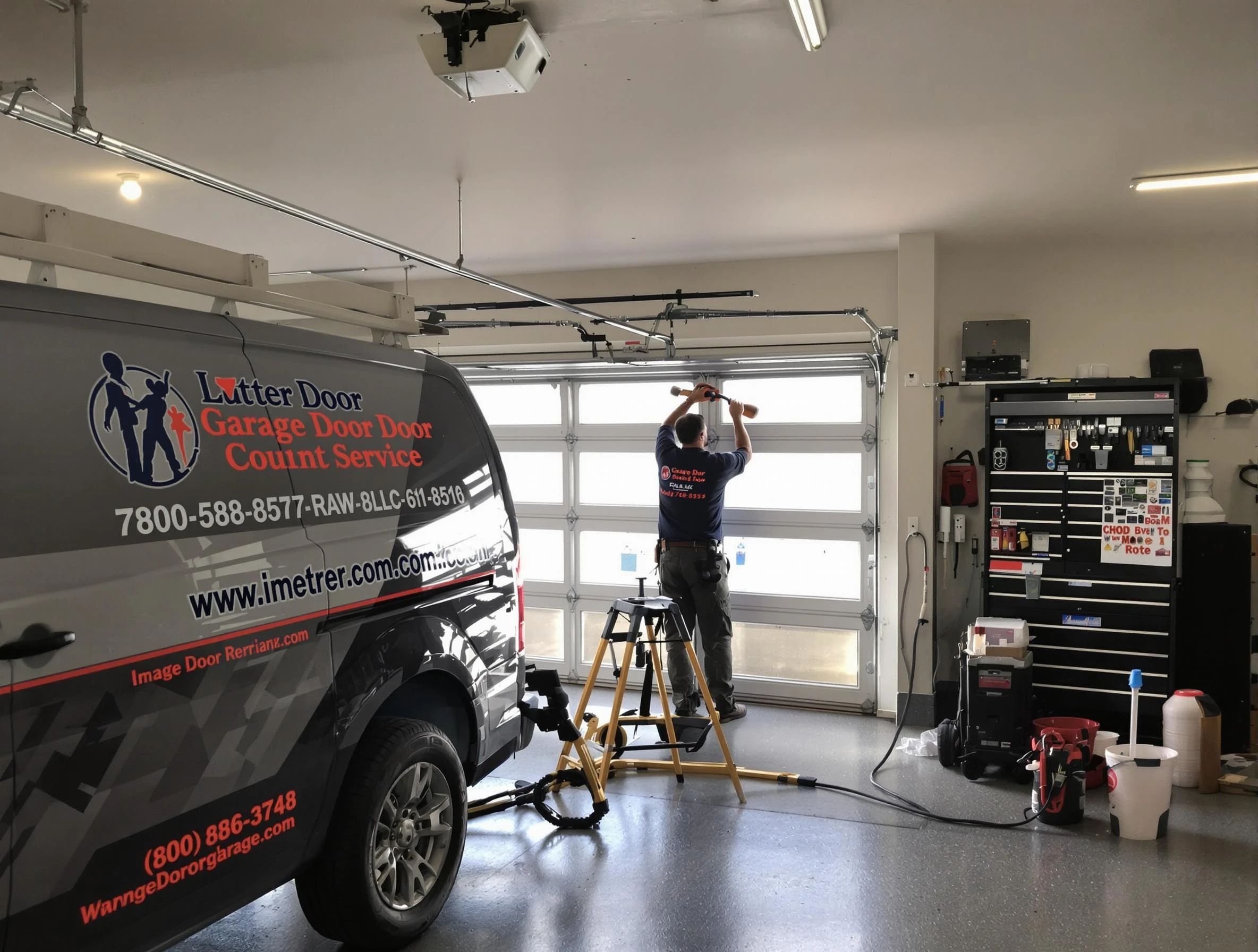 Roswell Garage Door Repair rapid response team performing same-day repair in Roswell