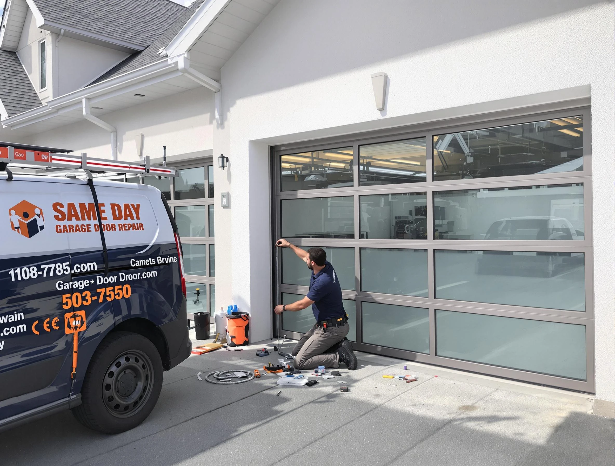 Same-day garage door repair service by Roswell Garage Door Repair in Roswell